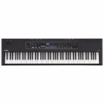 Keyboard: 88-key Graded Hammer Standard (GHS) action with matte black keytops Polyphony: 128 notes Sound Engine: AWM2 with Organ Flutes Presets: 363 voices, 160 Live Set Sounds Effects: 4 x Delay, 3 x Reverb, 3-band Master EQ Audio Inputs: 2 x 1/4" (L/mono, R) Audio Outputs: 2 x 1/4" (L/mono, R) Headphones: 1 x 1/4" TRS USB: 1 x Type B, 1 x Type A MIDI I/O: In/Out/USB Bluetooth: Yes (audio in) Pedal Inputs: 2 x 1/4" Built-in Speakers: 2 x 4.72" Amplifier: 2 x 6W Display: Full Dot LCD Power Supply: PA150 Power Supply (included), 8 x AA Batteries Dimensions (W x H x D): 52.5" x 5.8" x 13.9" Weight: 28.8 lbs (13.1 kg)