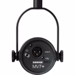 Shure Motiv MV7+ USB / XLR Dynamic Podcasting Microphone w/ LED Touch Panel (Black)