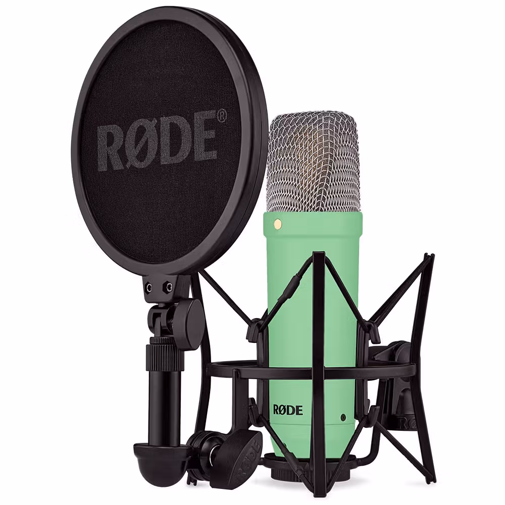 Rode NT1 Signature Series Studio Condenser Microphone w/ Accessories (Green)-1000x1000 Rode NT1 Signature Series Studio Condenser Microphone w/ Accessories (Green)