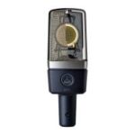 AKG C214ST matched pair condenser microphones front view