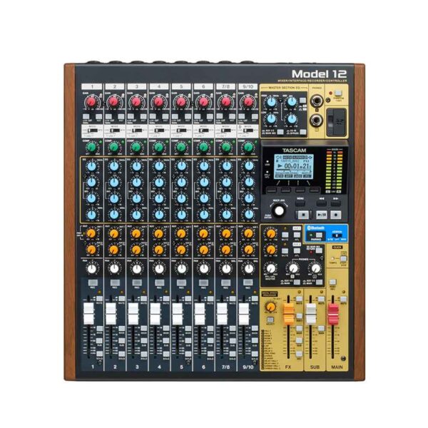 Tascam MODEL 12 all-in-one production mixer with USB audio interface at Audio Shop Australia