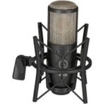 AKG P220 condenser microphone front angle view